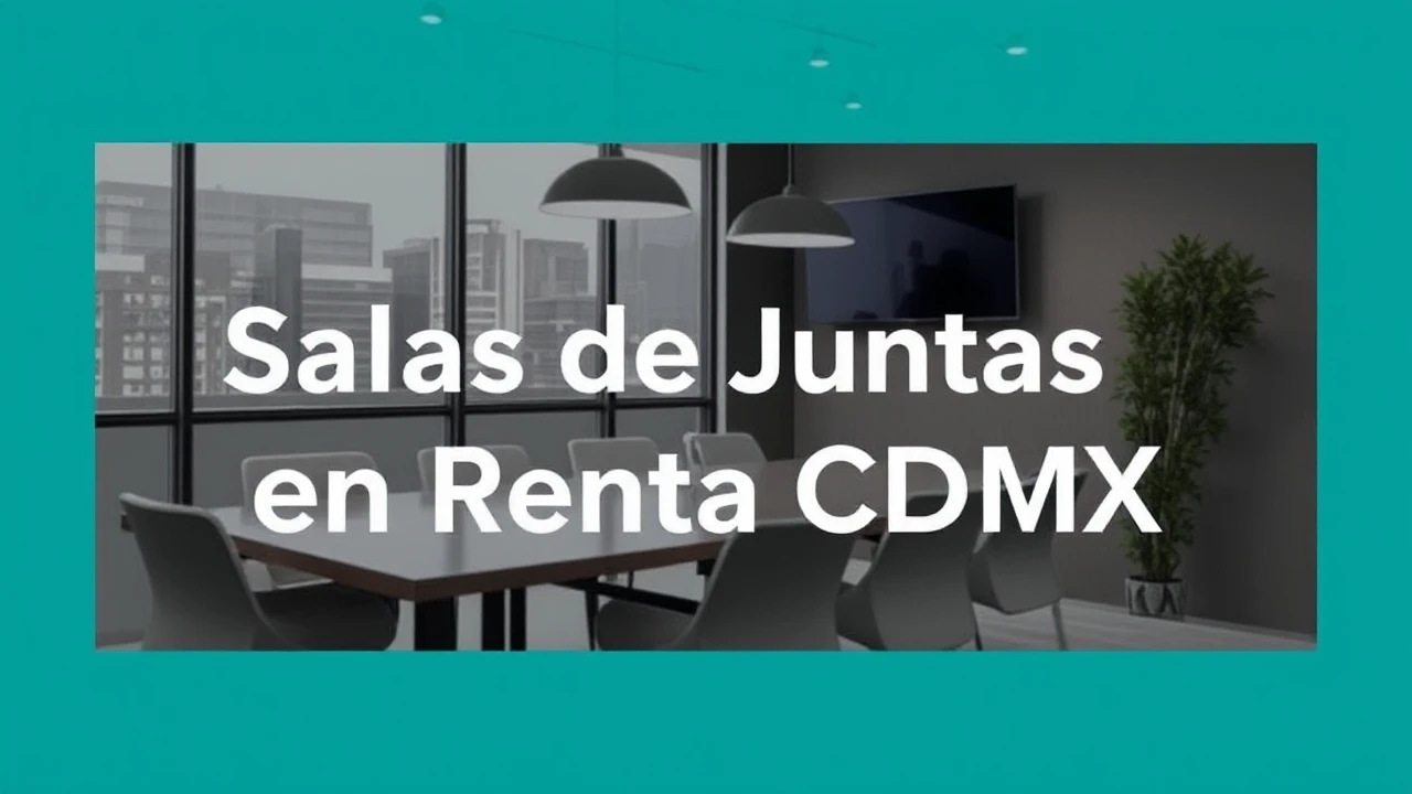 Salas de Juntas en Renta CDMX: La Solución Ideal para Profesionales y Empresas