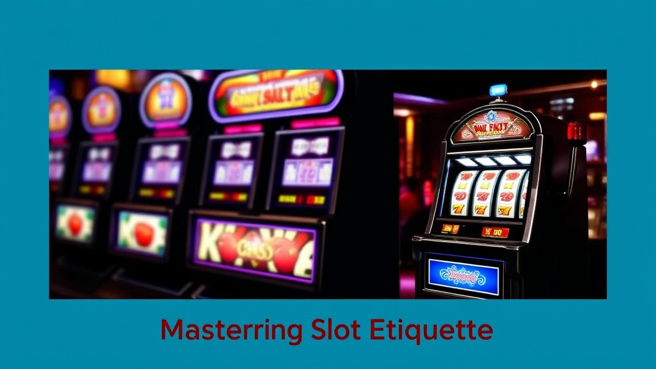 Mastering Slot Etiquette: Do's and Don'ts in the Casino