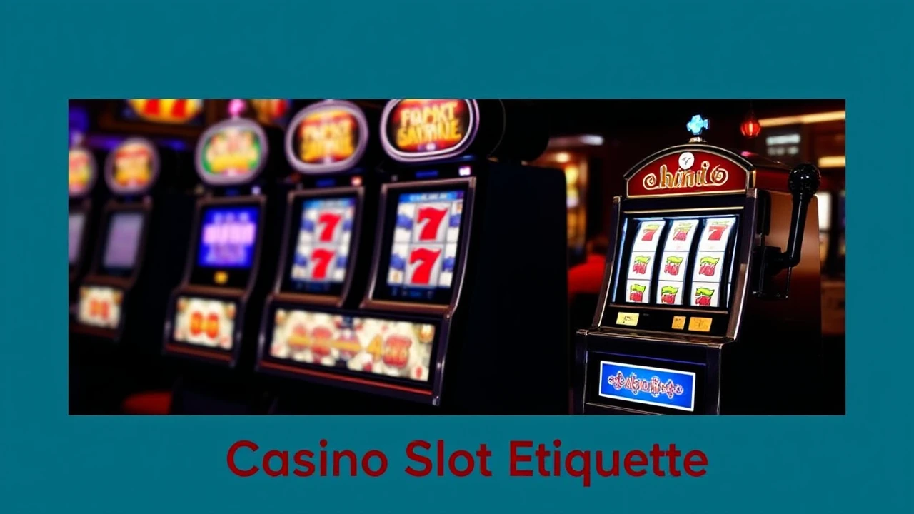 Mastering the Art of Casino Slot Etiquette