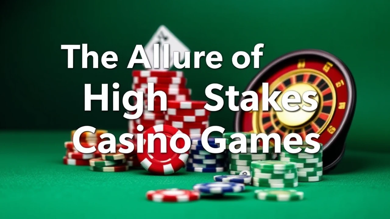 The Allure of High Stakes Casino Games