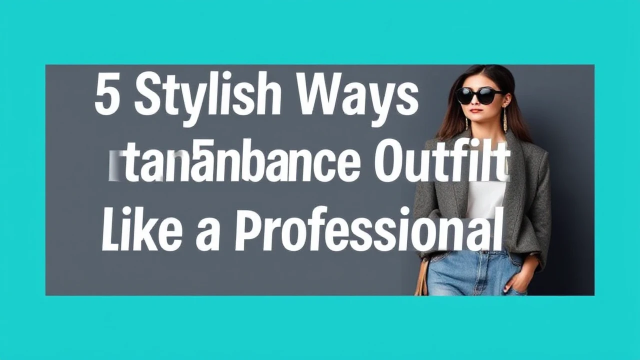 5 Stylish Ways to Enhance Your Outfit Like a Professional