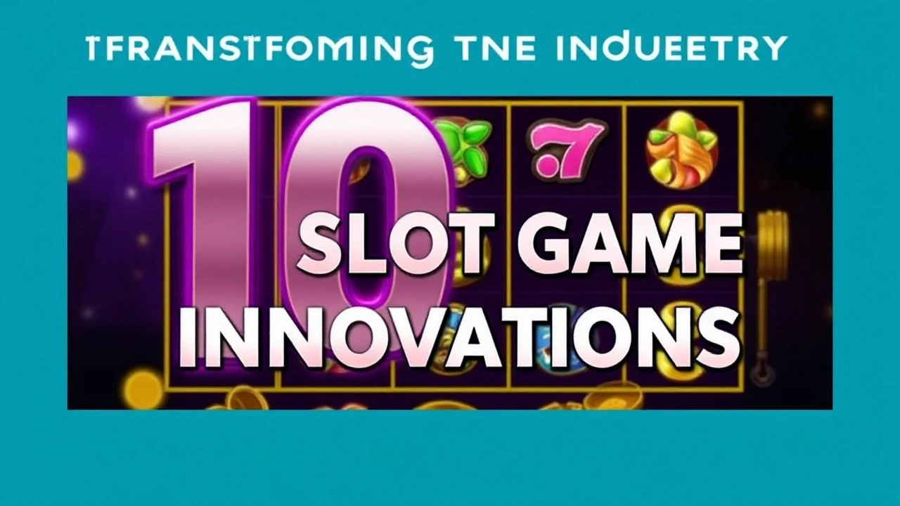 Transforming the Industry: 10 Slot Game Innovations