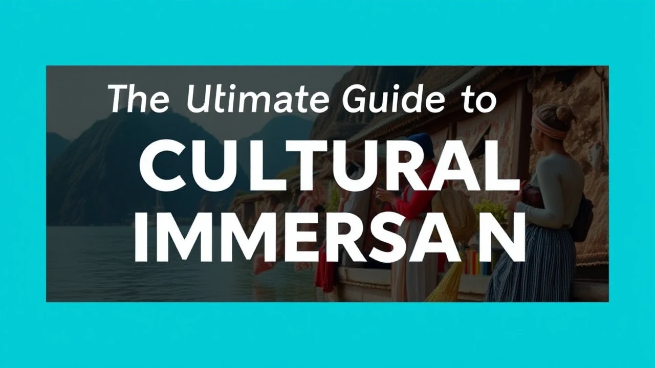The Ultimate Guide to Cultural Immersion: Embracing Local Traditions While Traveling