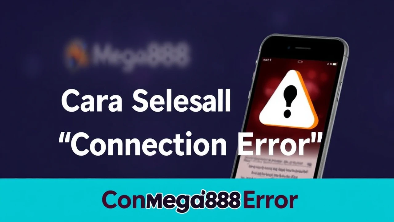 Cara Selesaikan ‘Connection Error’ Mega888