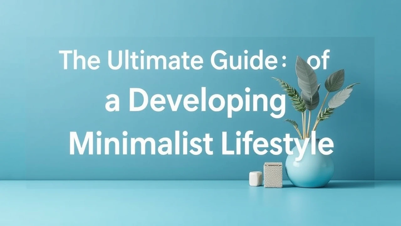 The Ultimate Guide of Developing a Minimalist Lifestyle