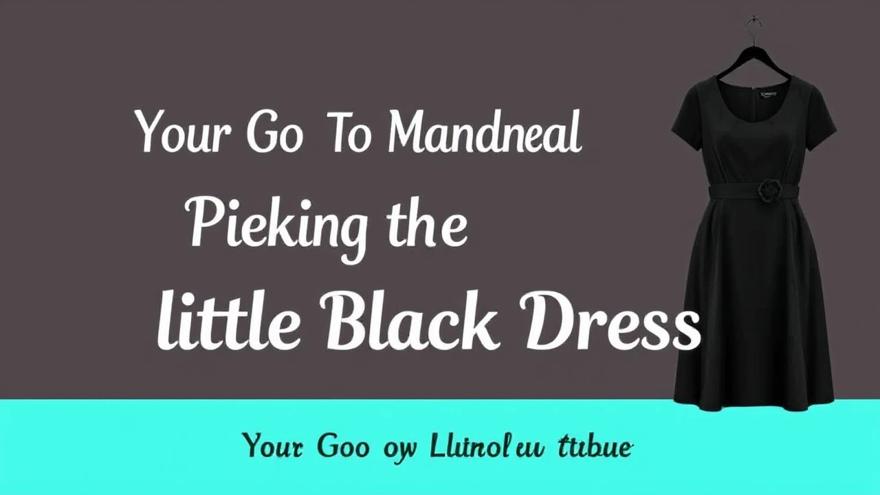 Your Go-To Manual of Picking the Ultimate Little Black Dress