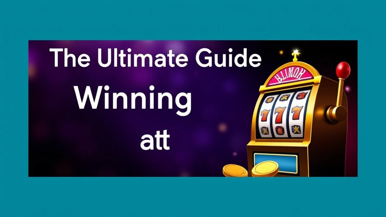 The Ultimate Guide to Winning Big at Slots: Tips and Strategies