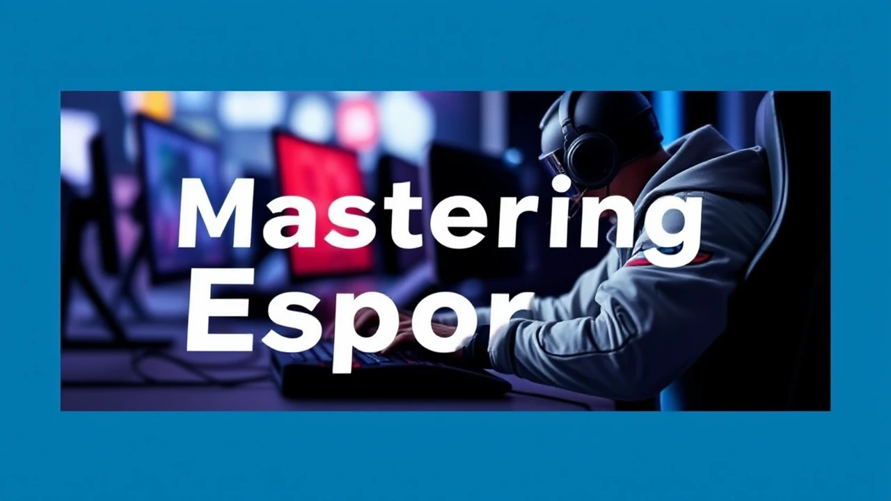 Mastering Esports: A Beginner's Introduction to Competitive Gaming