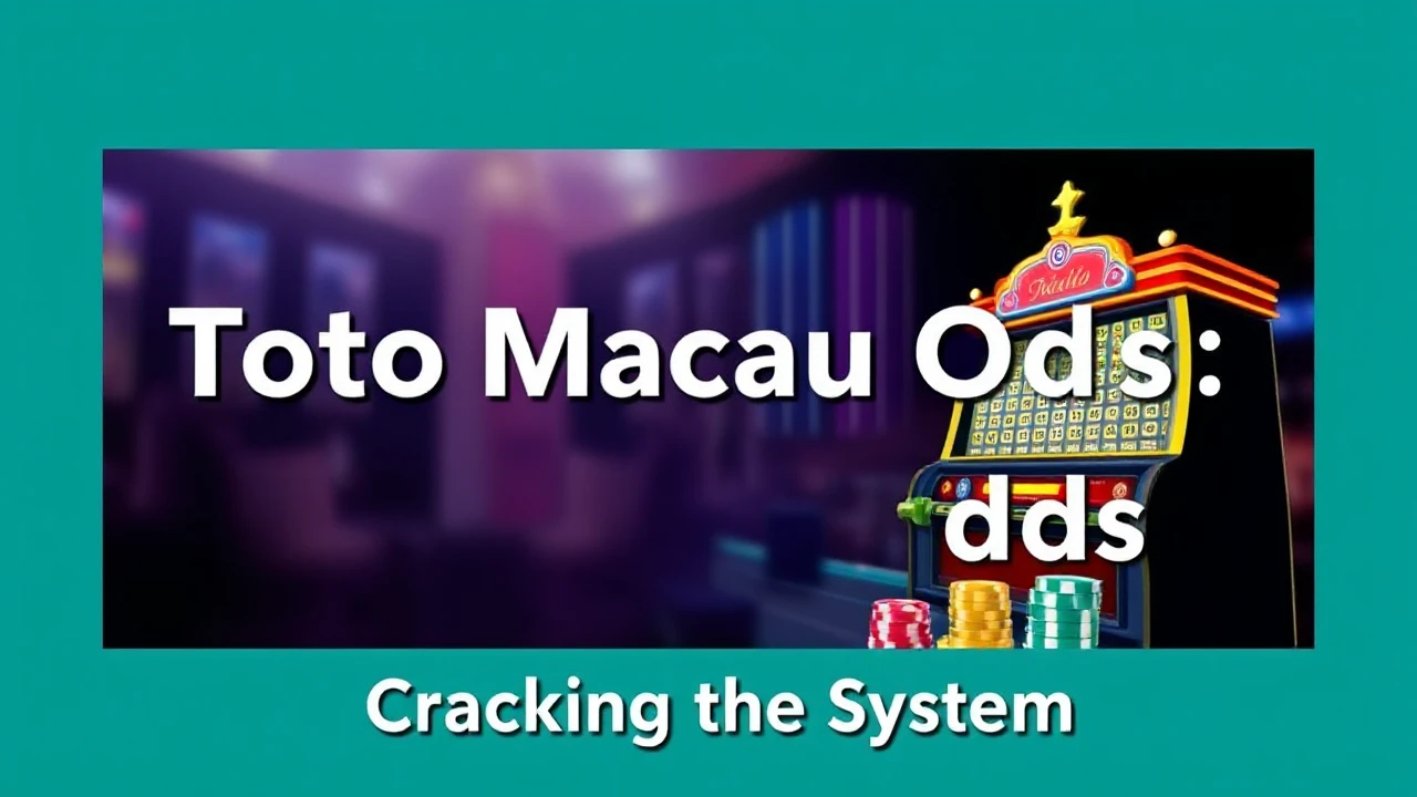 Exploring Toto Macau Odds: Cracking the System