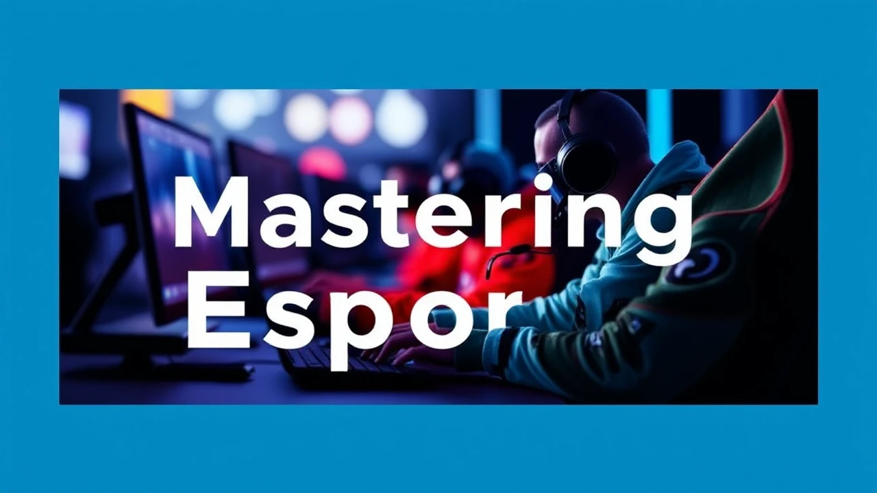 Mastering Esports: An Amateur's Guide to Professional Gaming