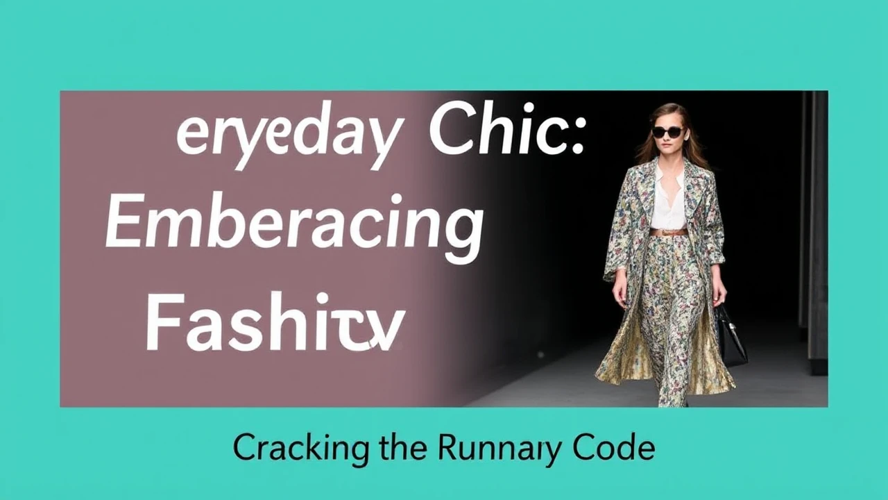 Everyday Chic: Embracing Runway Fashion Trends