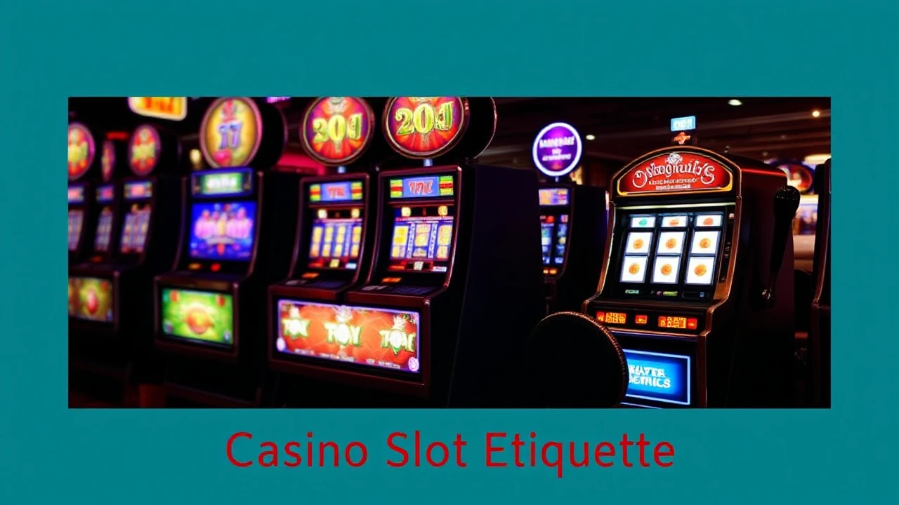 Casino Slot Etiquette: Dos and Don'ts