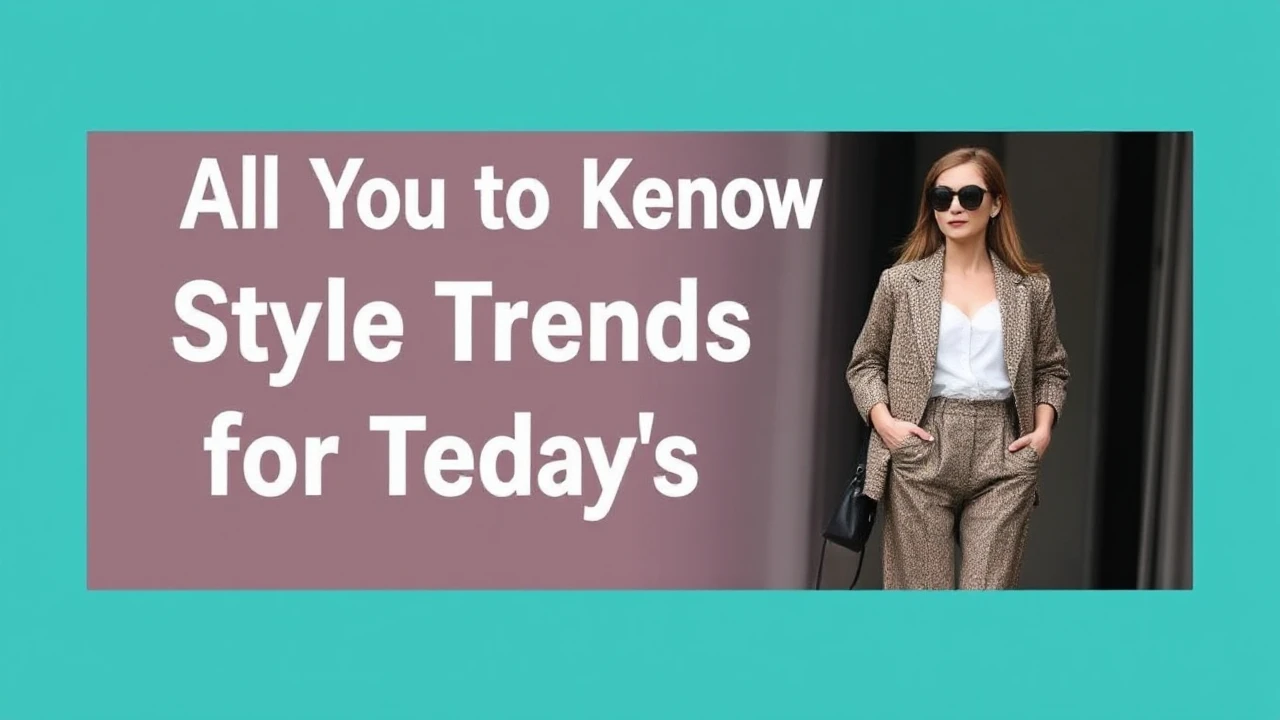 All You Need to Know to Style Trends for Today's Woman