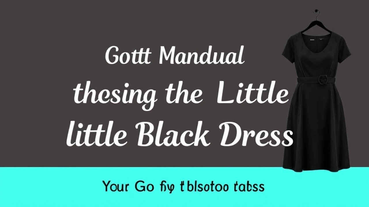 Your Go-To Manual of Choosing the Ultimate Little Black Dress