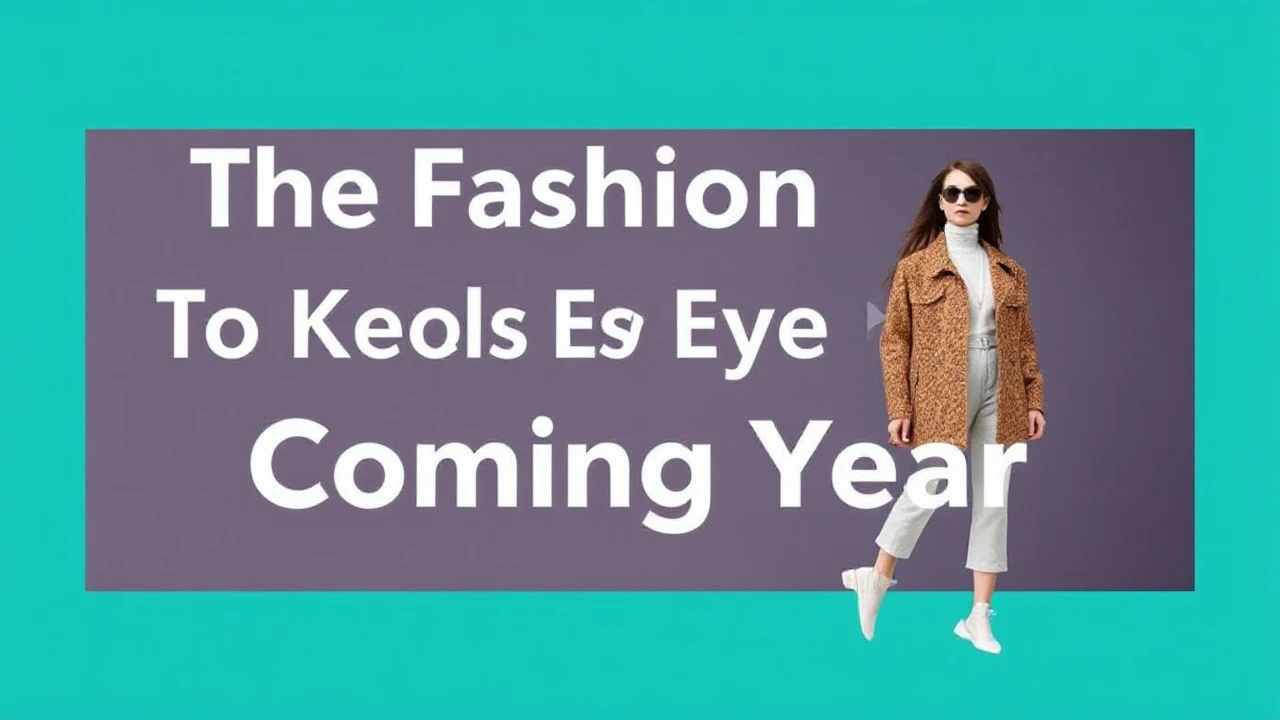The Fashion Trends to Keep an Eye on in the Coming Year