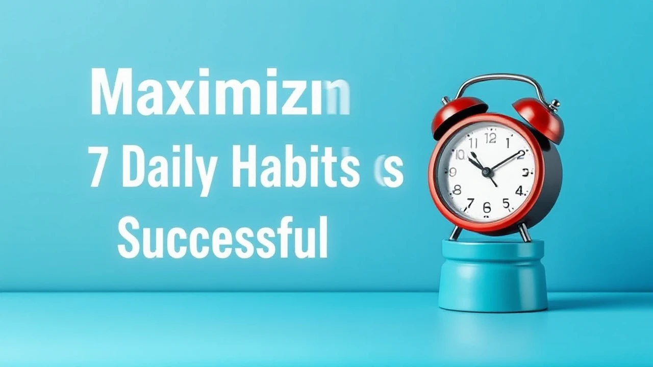 Maximizing Productivity: 7 Daily Habits of Successful Individuals