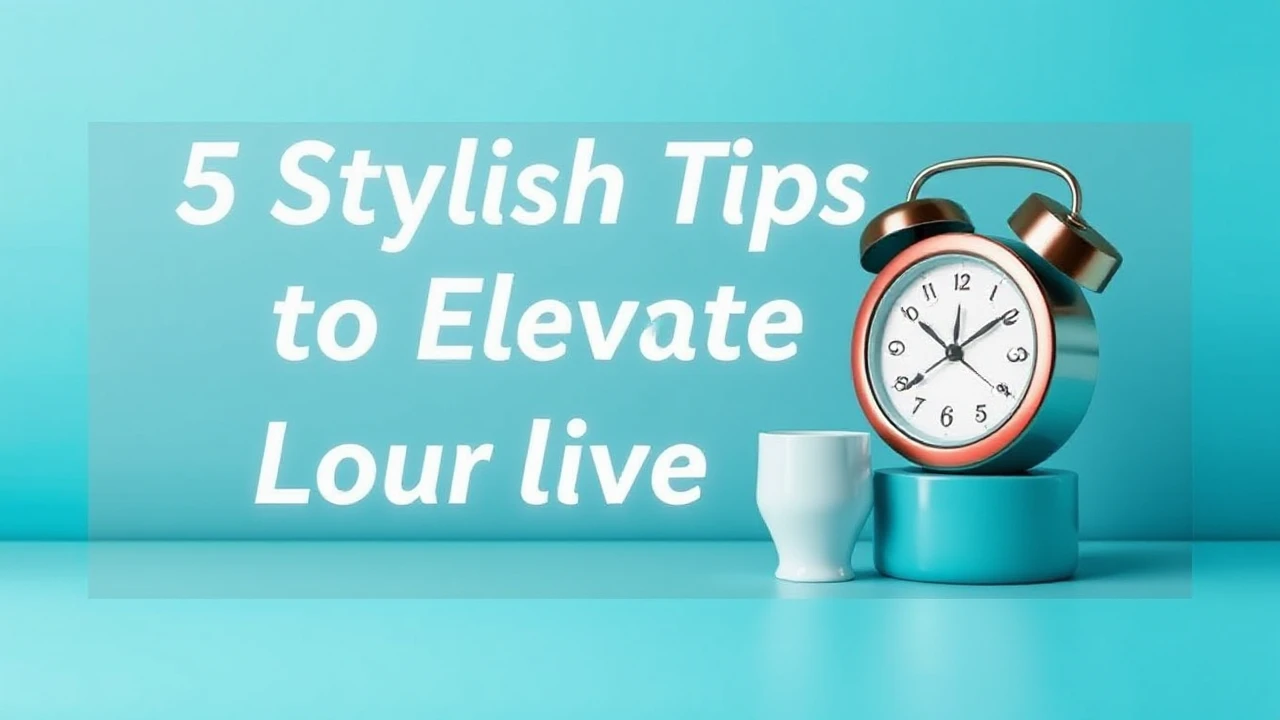5 Stylish Tips to Elevate Your Lifestyle