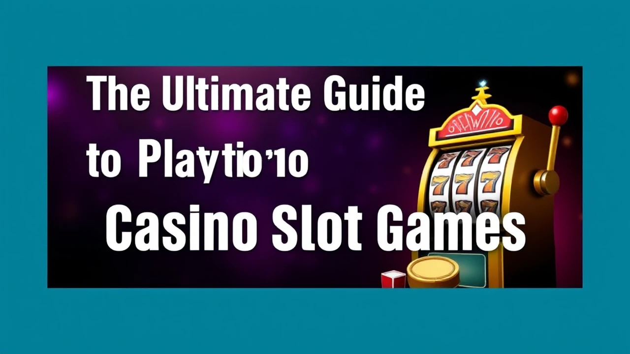 The Ultimate Guide to Playing Casino Slot Games