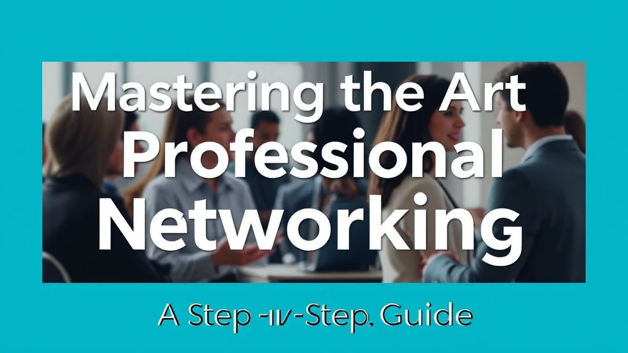 Mastering the Art of Professional Networking: A Step-by-Step Guide