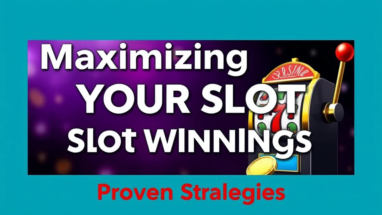 Maximizing Your Slot Winnings: Proven Strategies