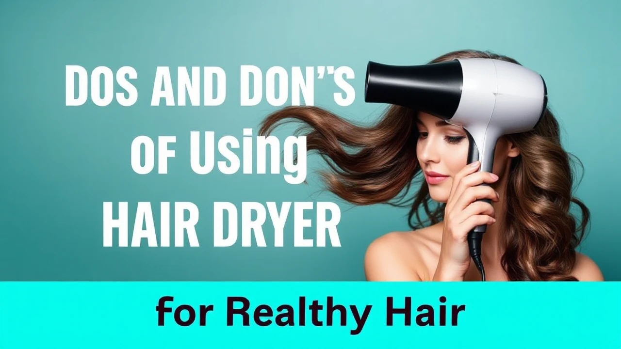 Dos and Don'ts of Using a Hair Dryer for Healthy Hair