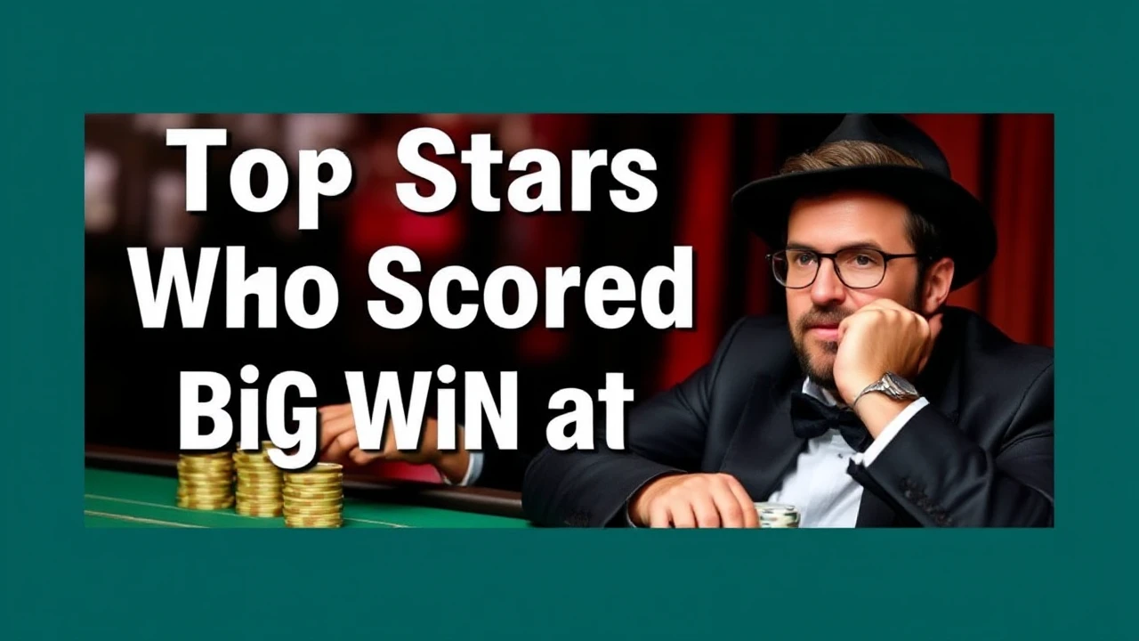 Top Stars Who Scored Big Win at Casinos