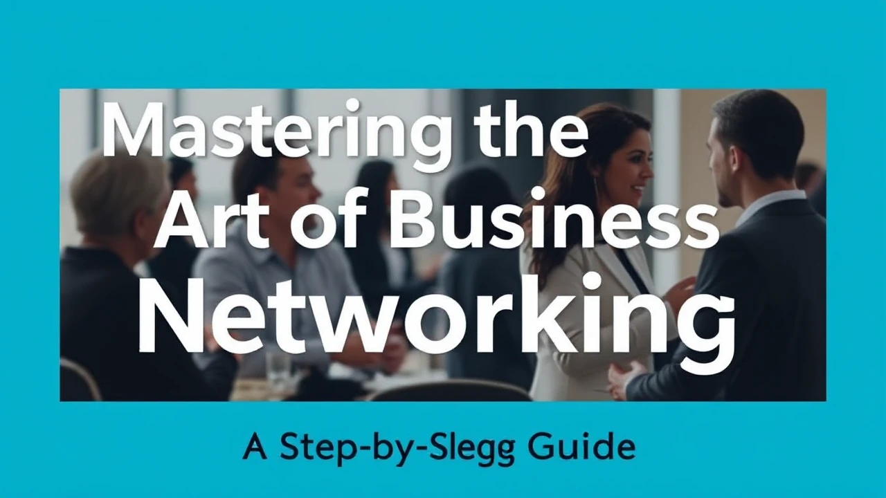 Mastering the Art of Business Networking: A Step-by-Step Guide
