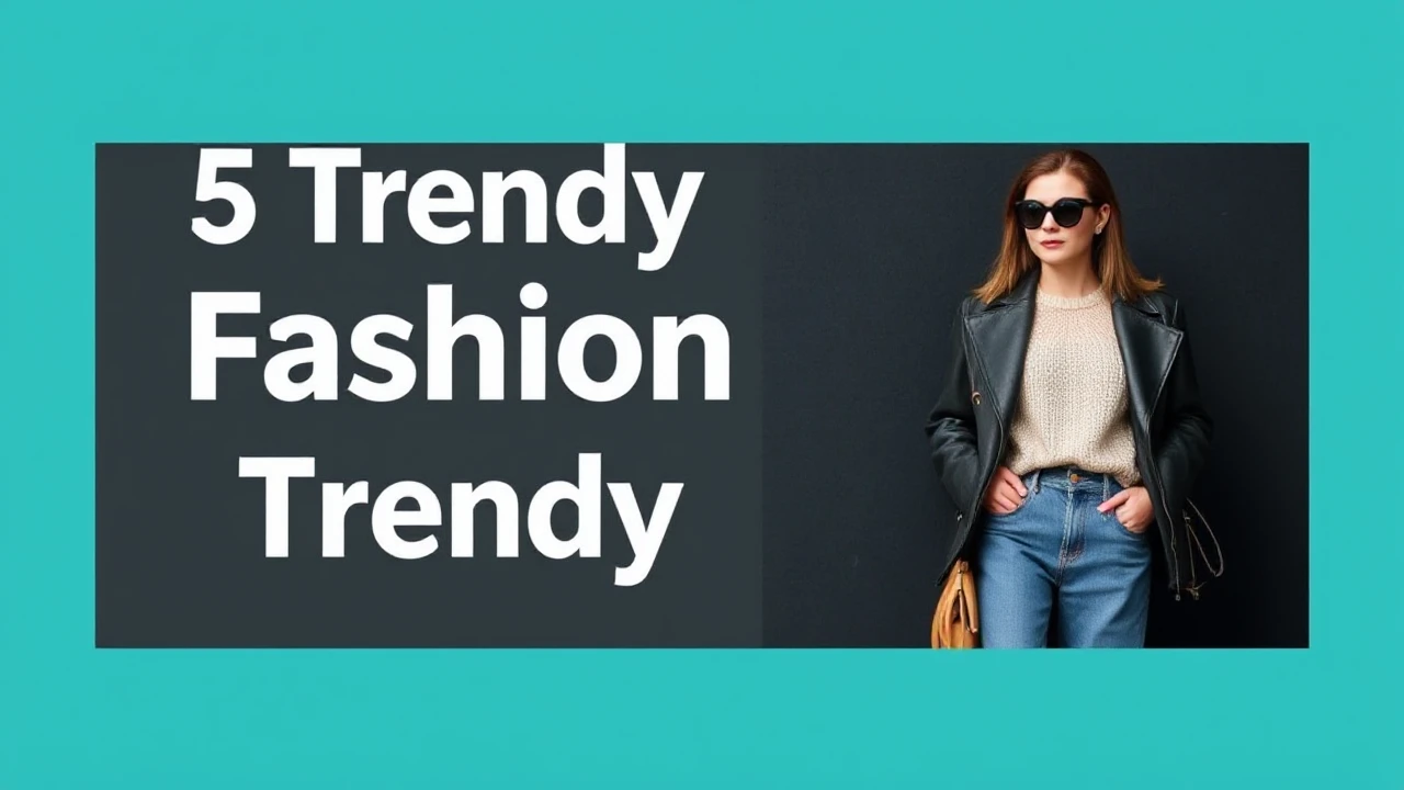 5 Trendy Fashion Tips for a Trendy Lifestyle