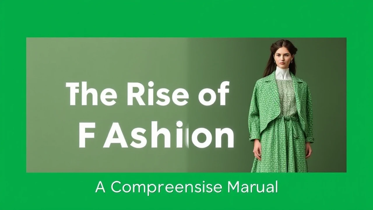 The Rise of Green Fashion: A Comprehensive Manual