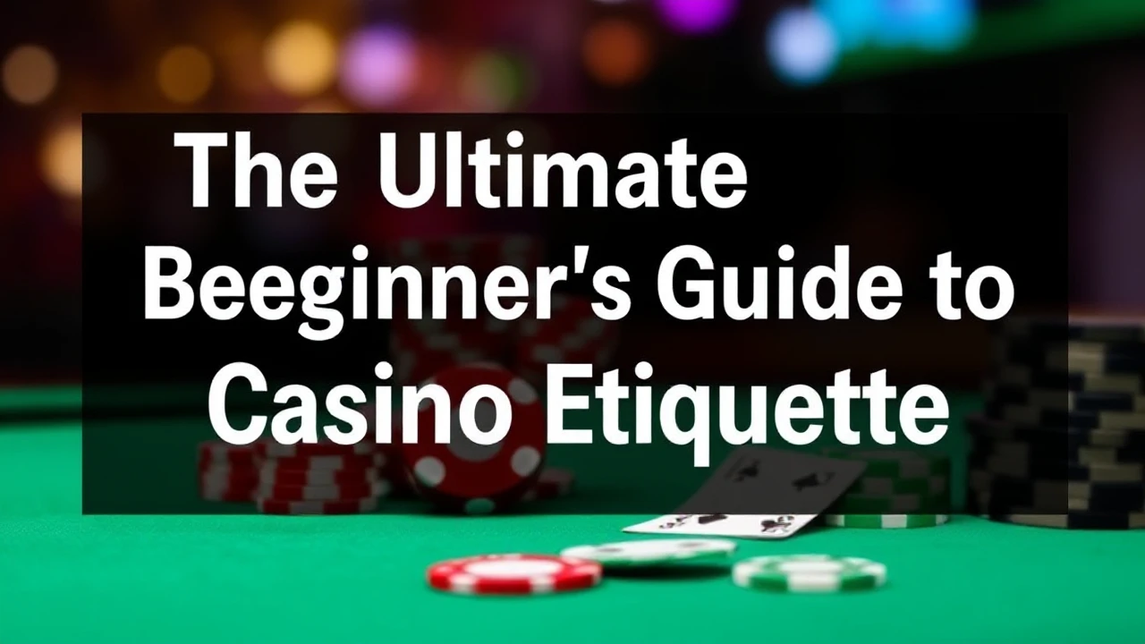 The Ultimate Beginner's Guide to Casino Etiquette
