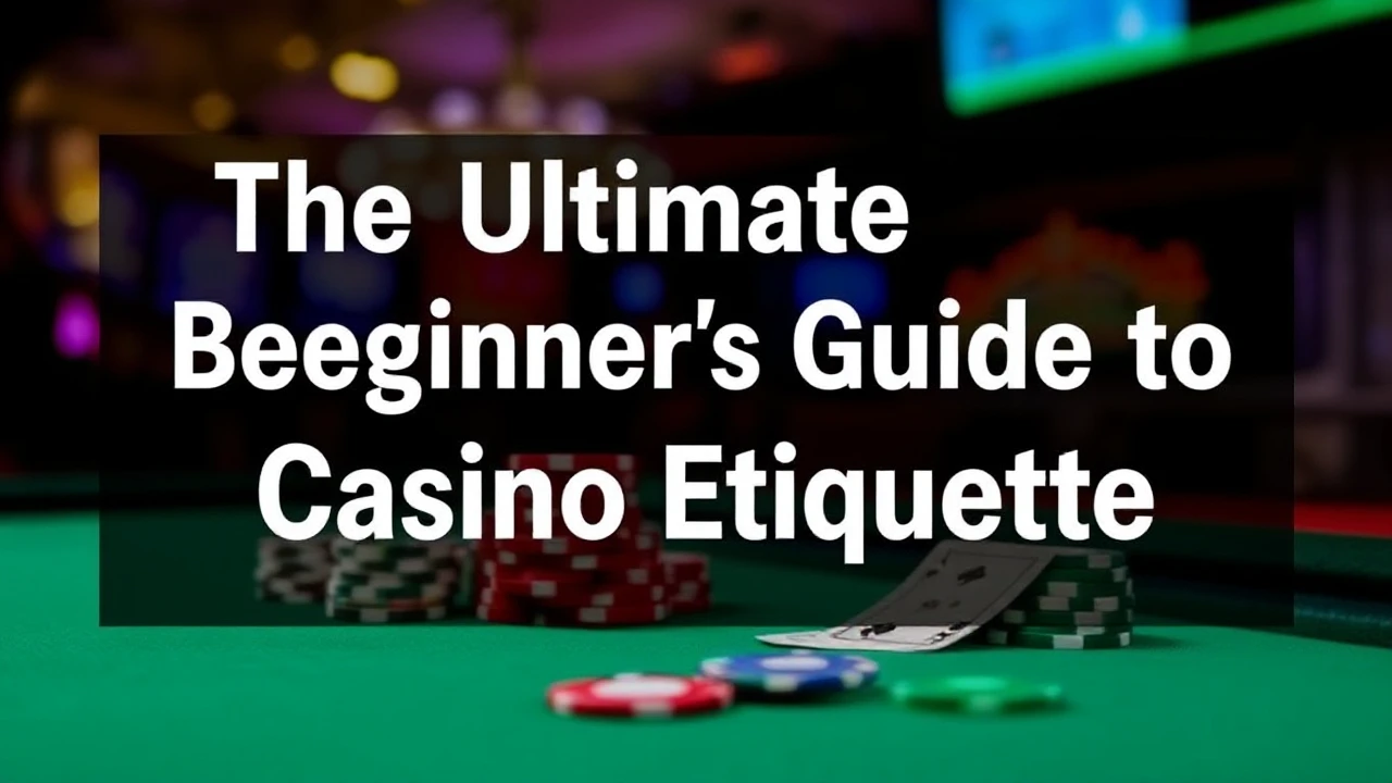 The Ultimate Beginner's Guide to Casino Etiquette