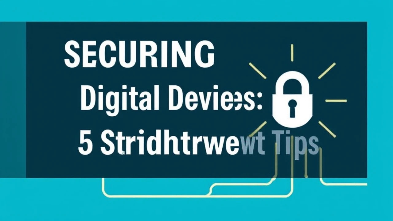 Securing Your Digital Devices: 5 Straightforward Tips