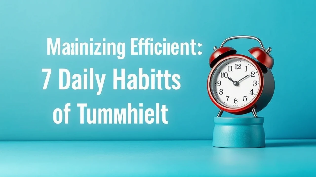 Maximizing Efficiency: 7 Daily Habits of Triumphant Individuals