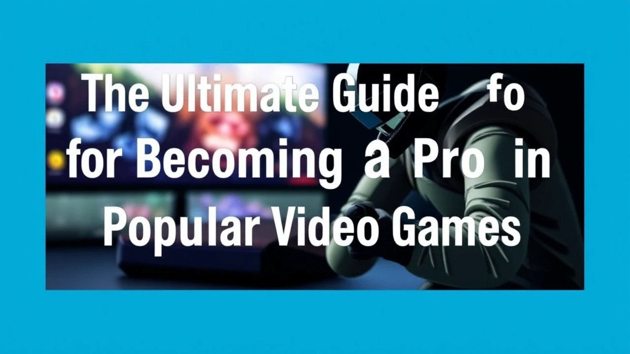 The Ultimate Guide for Becoming a Pro in Popular Video Games
