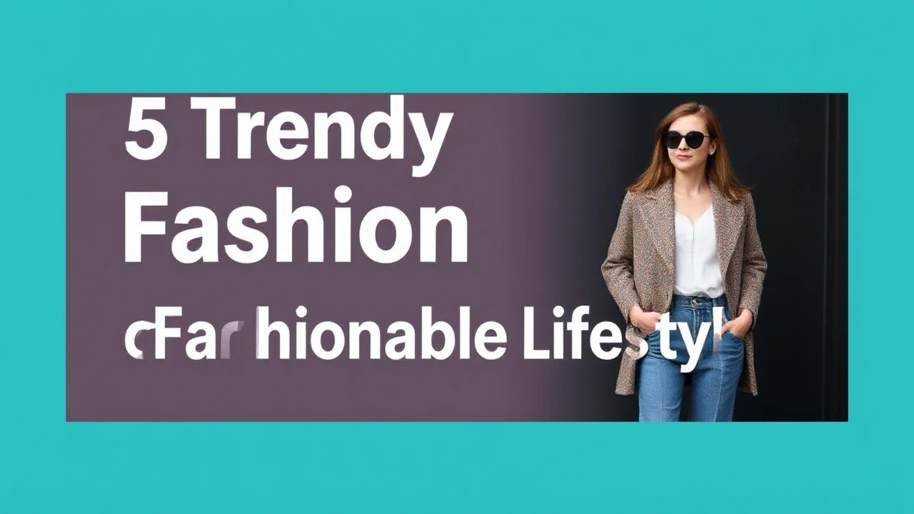5 Trendy Fashion Tips for a Fashionable Lifestyle