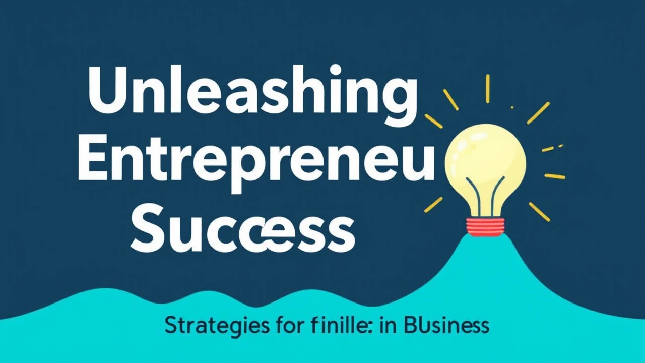 Unleashing Entrepreneurial Success: Strategies for Thriving in Business