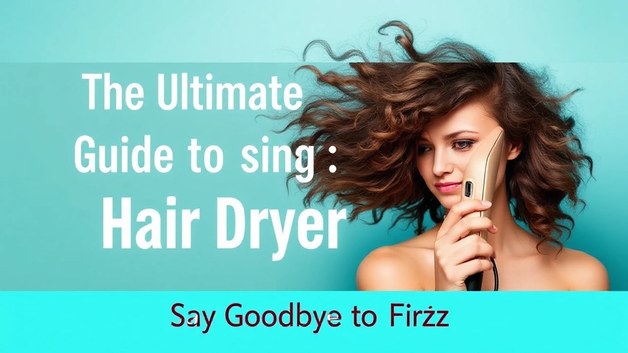 The Ultimate Guide to Using a Hair Dryer: Say Goodbye to Frizz