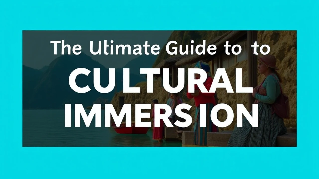 The Ultimate Guide to Cultural Immersion: Embracing Local Traditions While Traveling