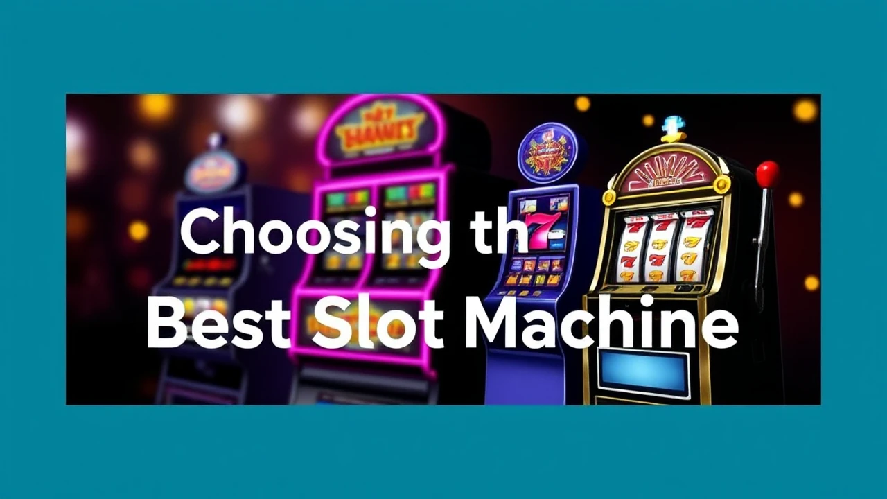 Your Go-To Manual for Choosing the Best Slot Machine