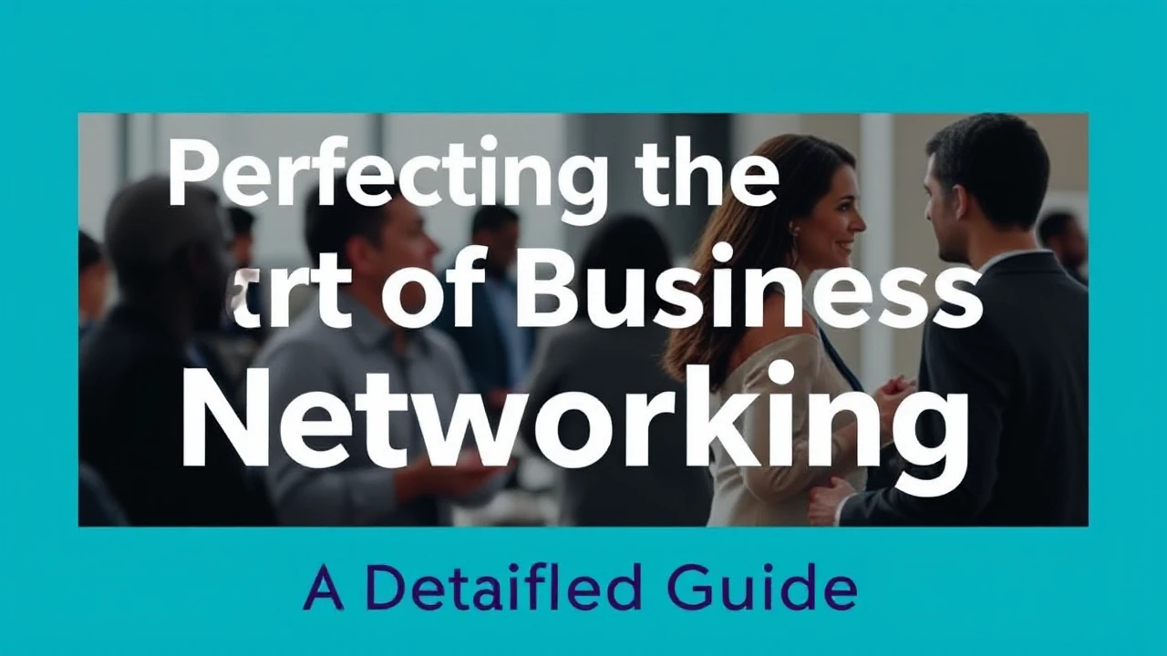 Perfecting the Art of Business Networking: A Detailed Guide