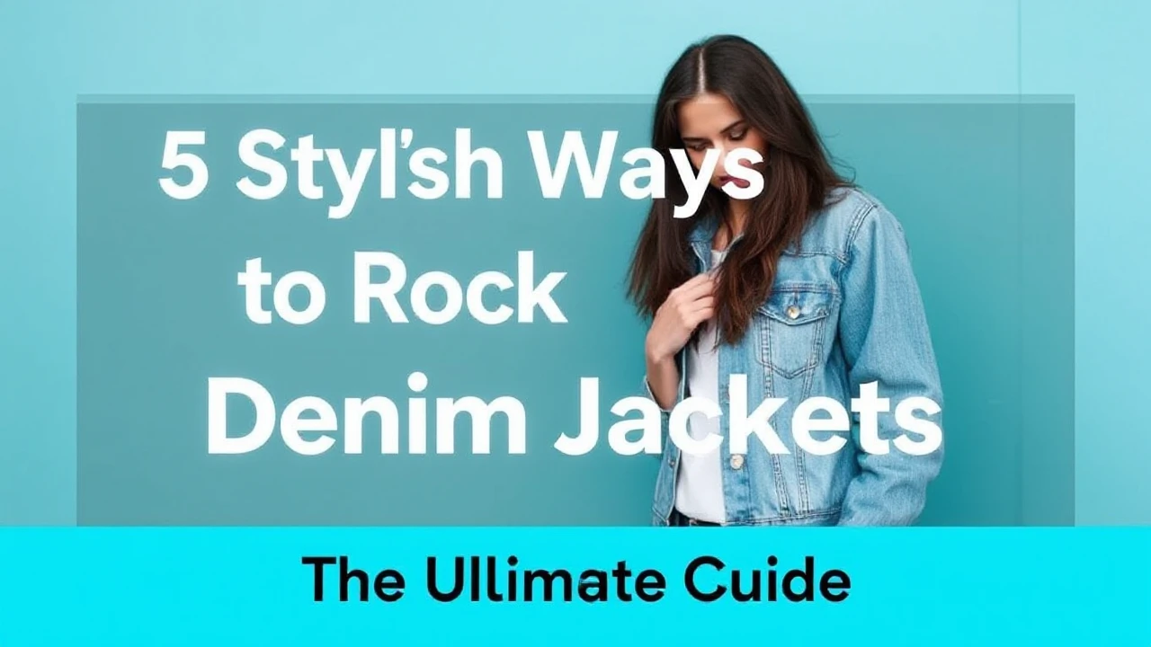 5 Stylish Ways to Rock Denim Jackets During the Current Season: Your Ultimate Guide