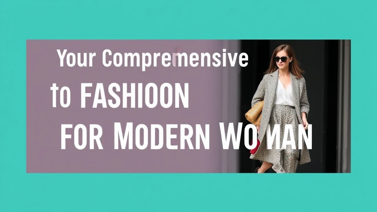 Your Comprehensive Handbook to Fashion Trends for the Modern Woman