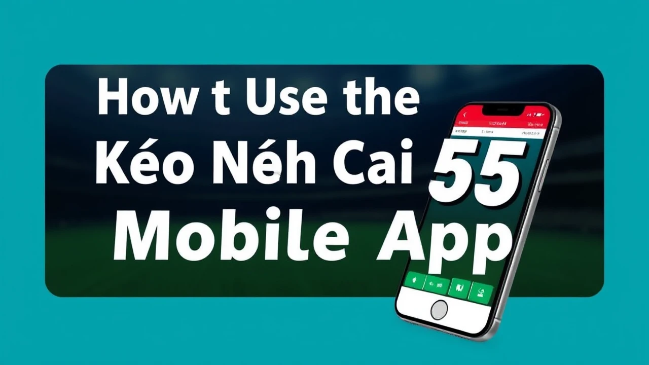 How to Use the Kèo Nhà Cái 55 Mobile App for Betting