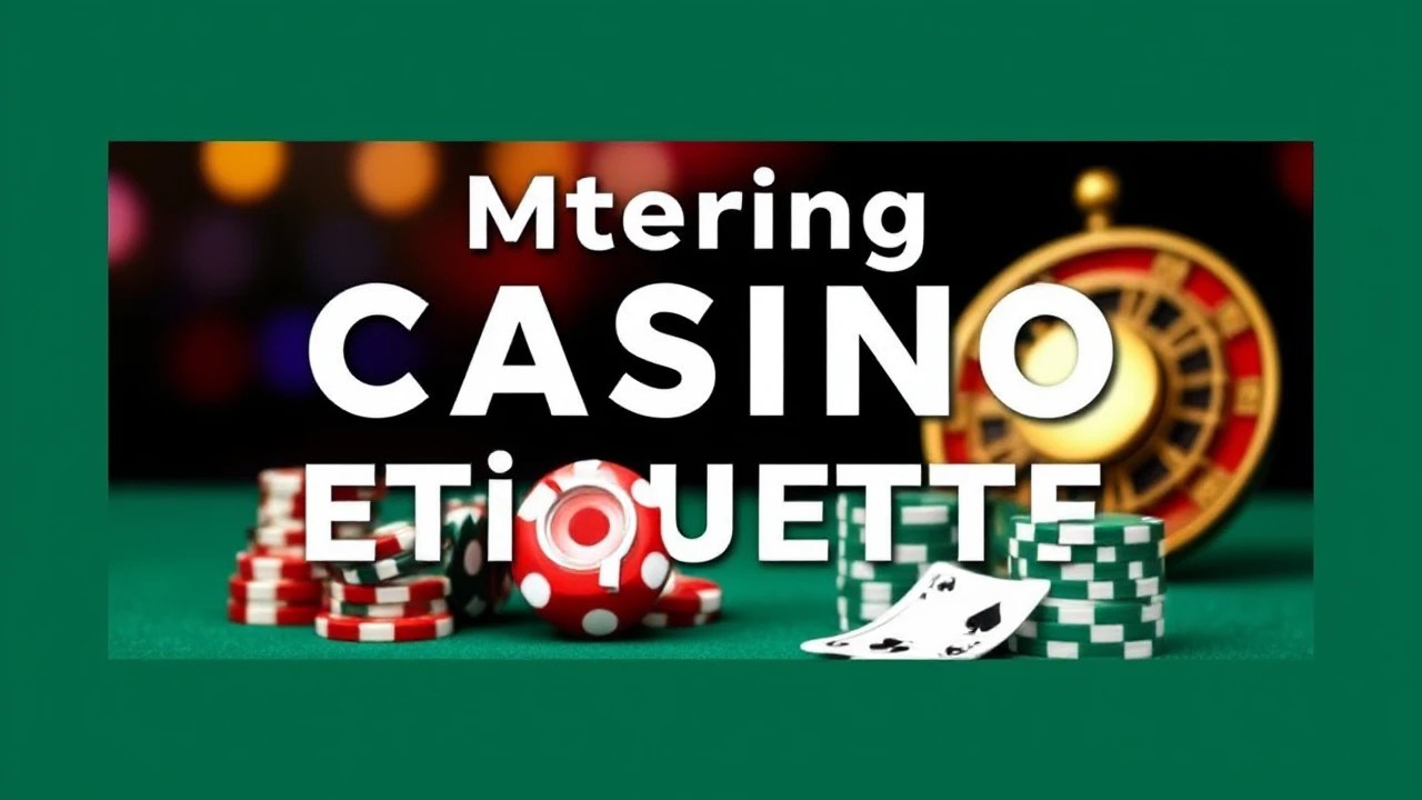 Mastering Casino Etiquette: A Novice's Manual to the Dos and Don'ts