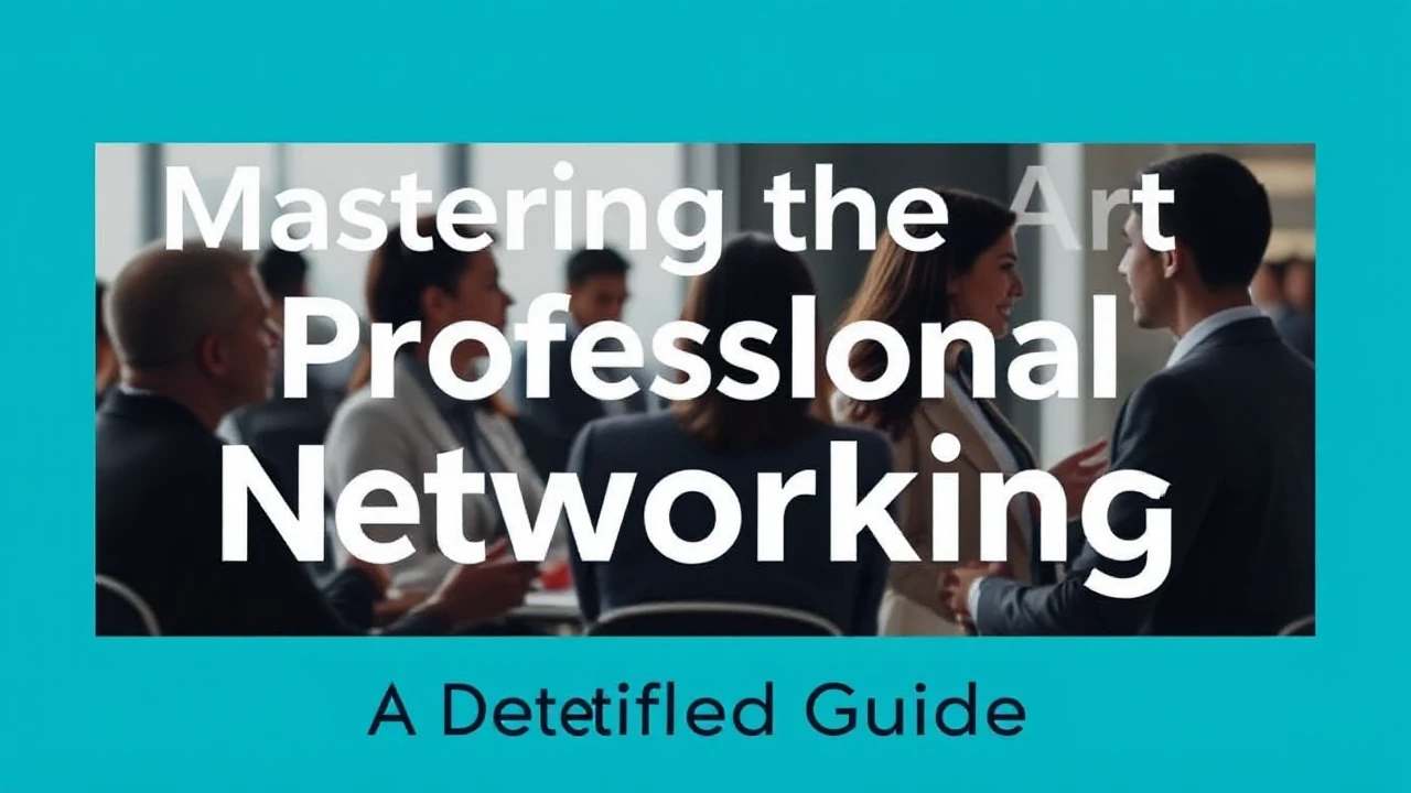 Mastering the Art of Professional Networking: A Detailed Guide