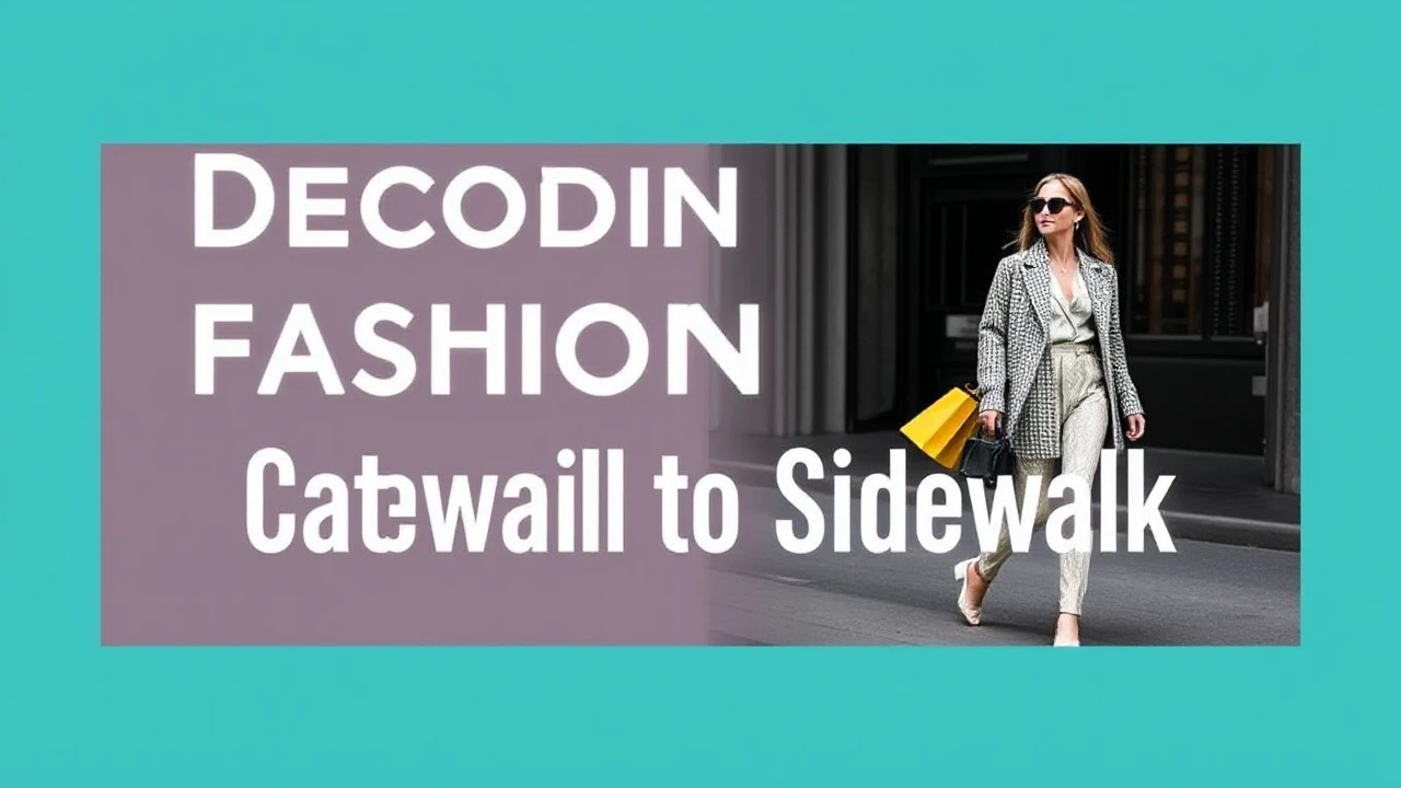 Decoding Fashion: Transitioning from Catwalk to Sidewalk