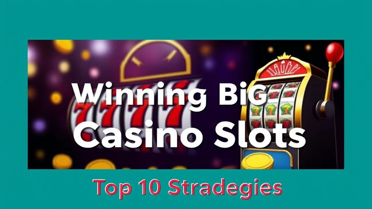 Conquering the Art of Winning Big at Casino Slots: Top 10 Strategies