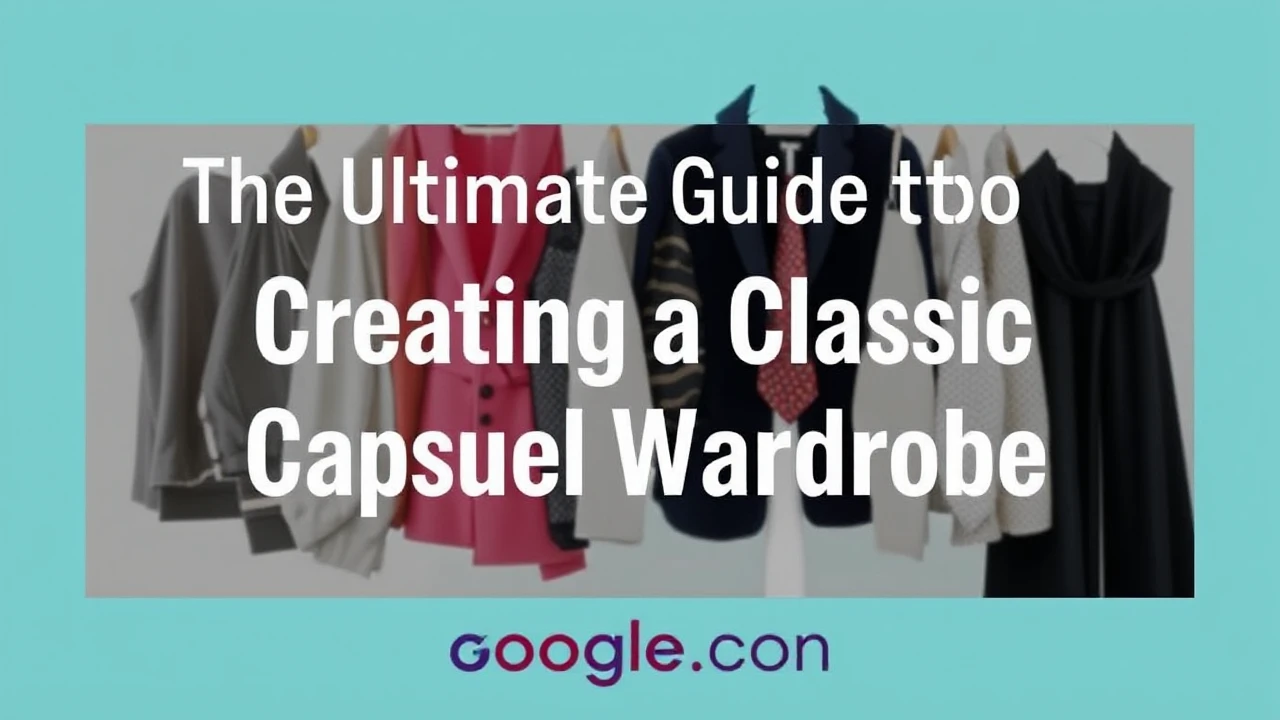 The Ultimate Guide to Creating a Classic Capsule Wardrobe