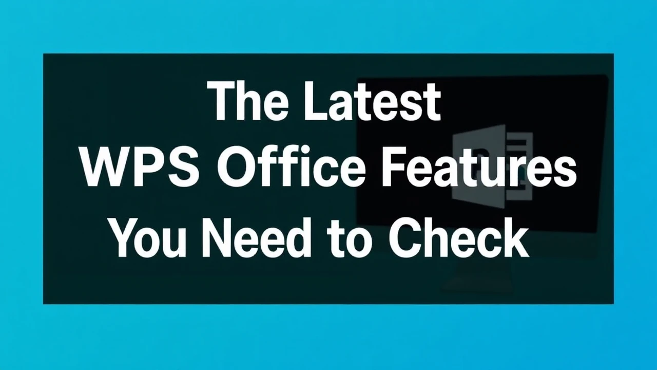 The Latest WPS Office Features You Need to Check Out