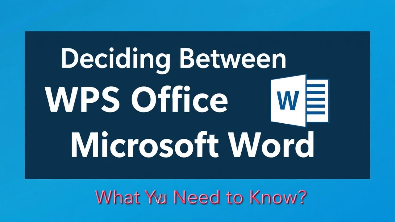 Deciding Between WPS Office and Microsoft Word: What You Need to Know?